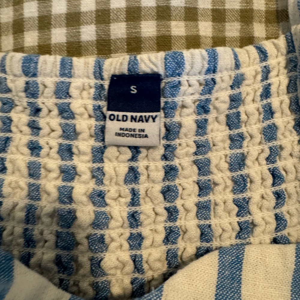 Old Navy Blue and White Striped Midi Dress - Picture 3 of 4